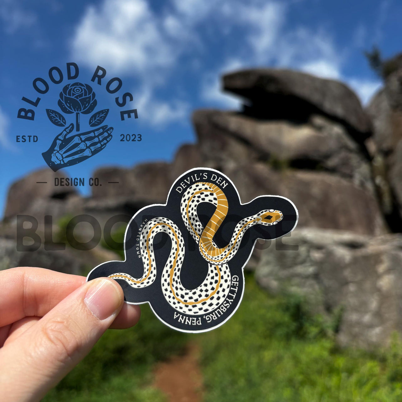 Devil's Den The Devil You Know Snake Vinyl Sticker